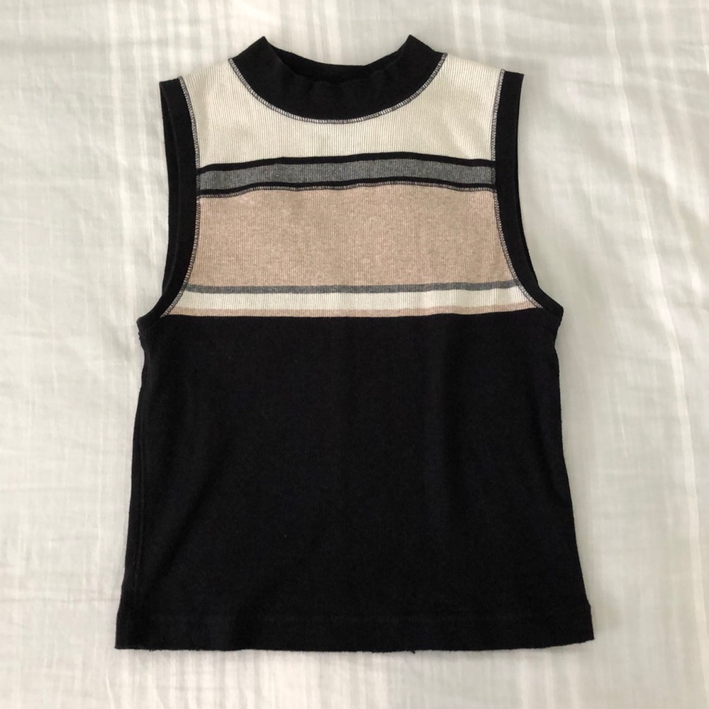 Color block striped tank